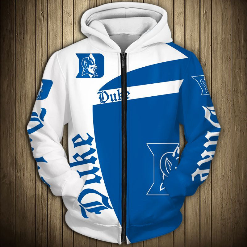 Duke Blue Devils Zip-Up Hoodie - Classic & Clean